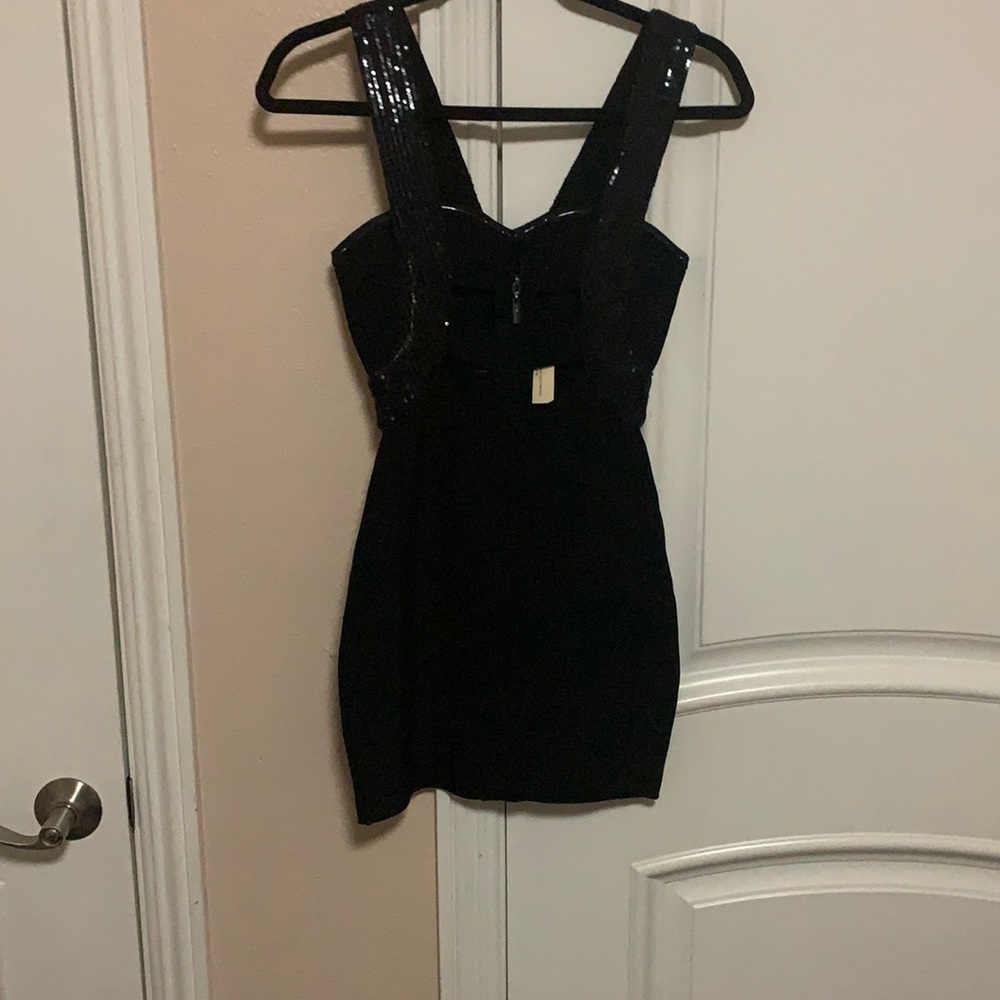 Guess Black Mini Cocktail Dress